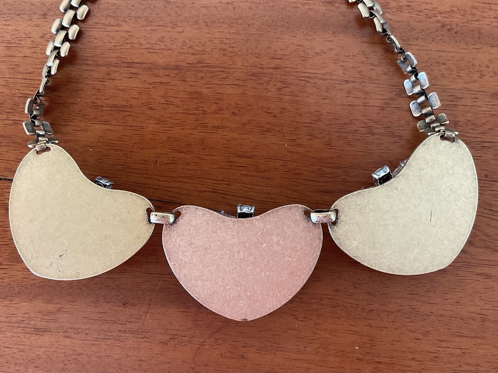 J.CREW Brasstone Rhinestone Statement Necklace - image 8