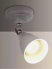 Boxed John Lewis Plymouth Spot Light Grey H17cm x 9cm x 9cm IP20