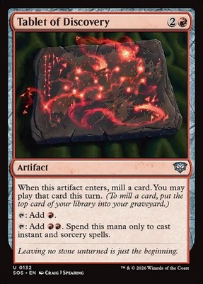 MTG Magic the Gathering Tablet of Discovery (132/444) Secrets of Strixhaven LP