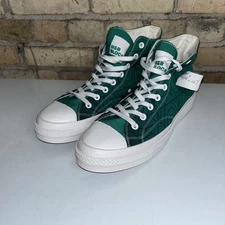 VHTF GREEN OLD SCHOOL MENS SZ 12 - 14 SNEAKERS - GEOMETRIC H&R BLOCK W- NOS