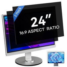  2 Pack 24 Inch Computer Privacy Screen for 16:9 Aspect Ratio Widescreen Mon...