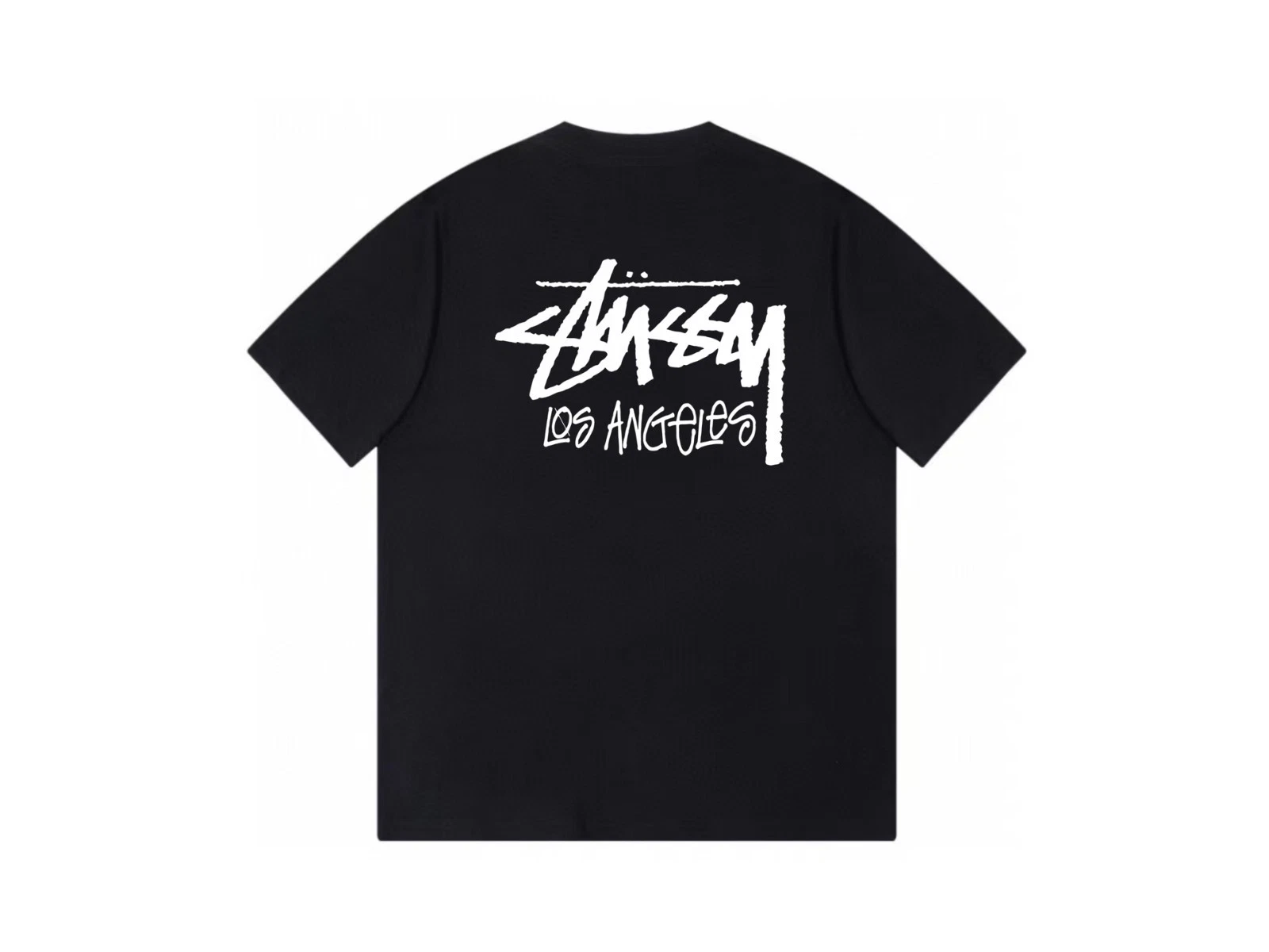Stussy tee city Los angeles Black / white / blue t shirt