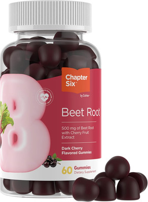 Zahler Chapter Six Beet Root Gummy, 500 Mg of Beet Root with Cherry Fruit Extrac