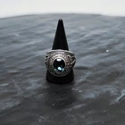 United States Air Force USAF Vtg 925 Sterling Silver Ring Blue Sz: 10 💍