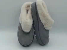 Koolaburra By UGG Tizzey Grey Suede Faux Fur Lined Slippers 