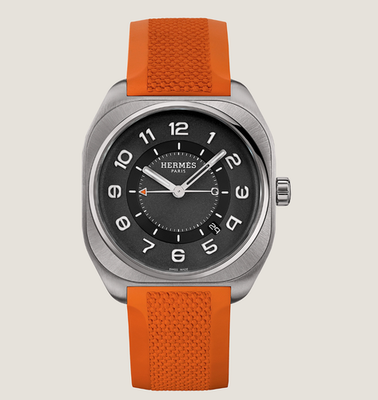 【HERMES】 NEW HERMÈS H08 Titanium Automatic Men's watch W049628WW0, 42 mm w