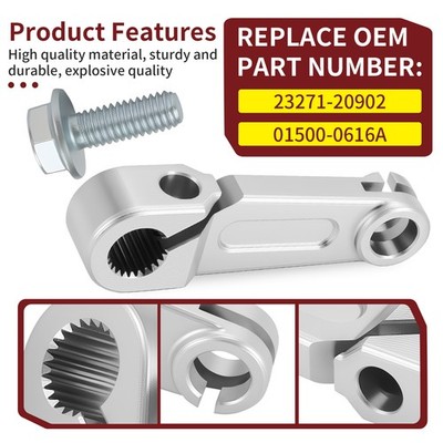Silver Clutch Release Arm 23271-20902 For Suzuki Quadsport Z400