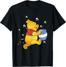 Disney Winnie The Pooh Honey Jar And Bees Graphic T-Shirt Size S - 5XL