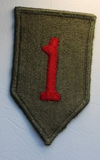 USA MILITARY PATCH EMBROIDERED ORIGINAL 1st INFANTRY DIVISION #FWT87