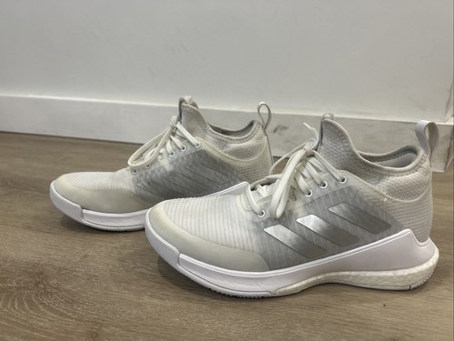 Adidas CrazyFlight Mid Women's Volleyball Shoes Sneaker Size 7 White Grey HQ3491 - Picture 2 of 10