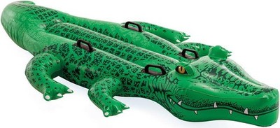 Intex 58562EP 80 in. L X 45 in. W Giant Gator Ride-On Pool Inflatable