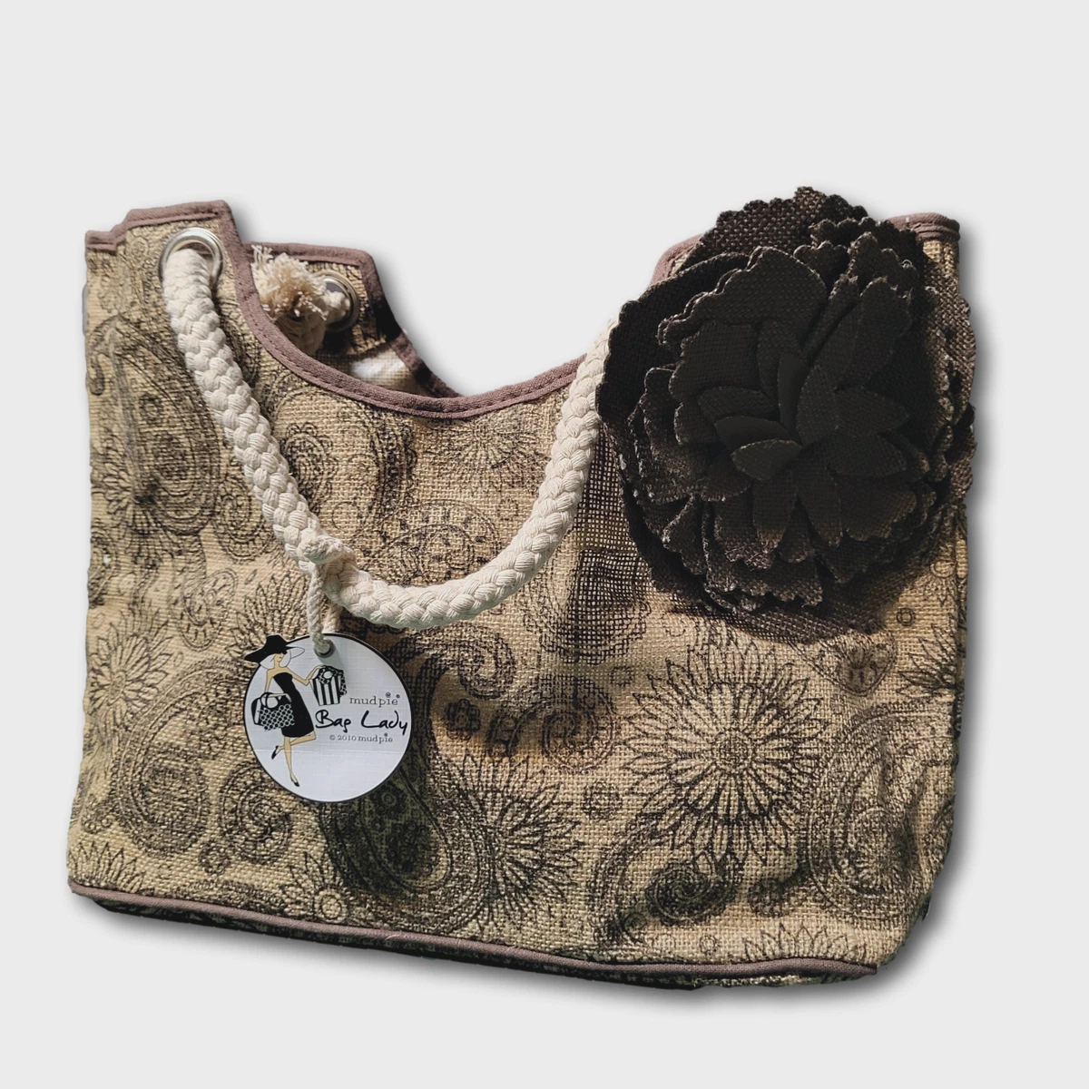 Snap Large Bags & for Jute Exterior Women for sale | eBay