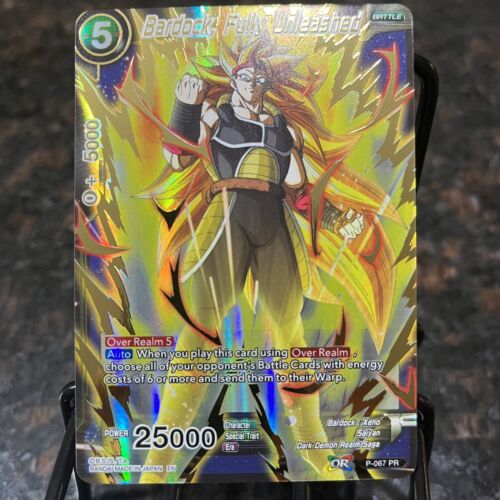 Bardock Fully Unleashed P-067 GOLD STAMP Foil Dragon Ball Super Card Game | NM - Picture 1 of 12