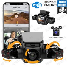 2K WiFi Dash Cam 360° Panoramic 4 Channel Dr...