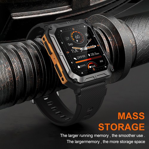 Njord Gear Indestructible Smartwatch, Rugged Tactical Smartwatch with HeartRate - Picture 5 of 21