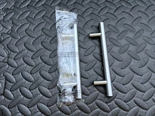 2 Stainless Steel T Bar Pulls Kitchen Cabinet Door Handles Drawer Brushed Nickel