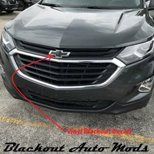 2018-21 Chevy Equinox Gloss Black Emblem Blackout Kit Vinyl Overlay Decal Set