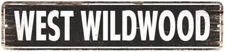 West Wildwood Vintage Look Personalized Metal Sign Chic 4x18 104180008212