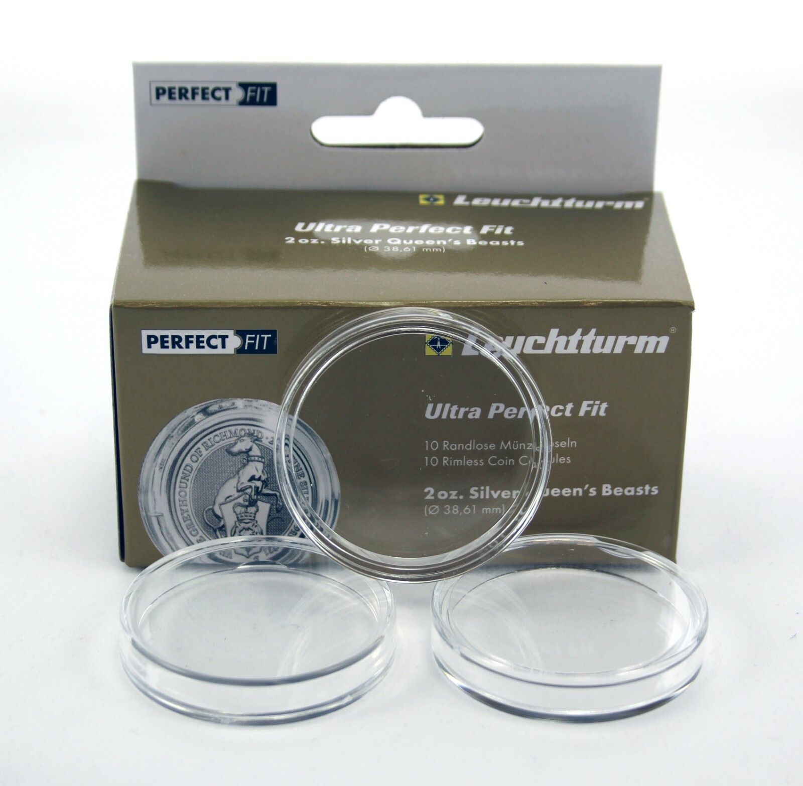 Capsules for 2oz Silver Queen's / Tudor Beasts Coins (10) eBay