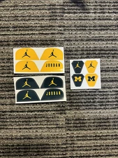 Michigan Wolverines Oakley Visor Tabs & Visor Helmet Decals Football Eye Visors