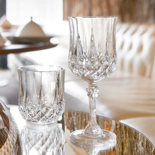 Eclat Cristal d'Arque Longchamp Cognac Wine Tumbler Champagne Crystal Glasses - Picture 44 of 71