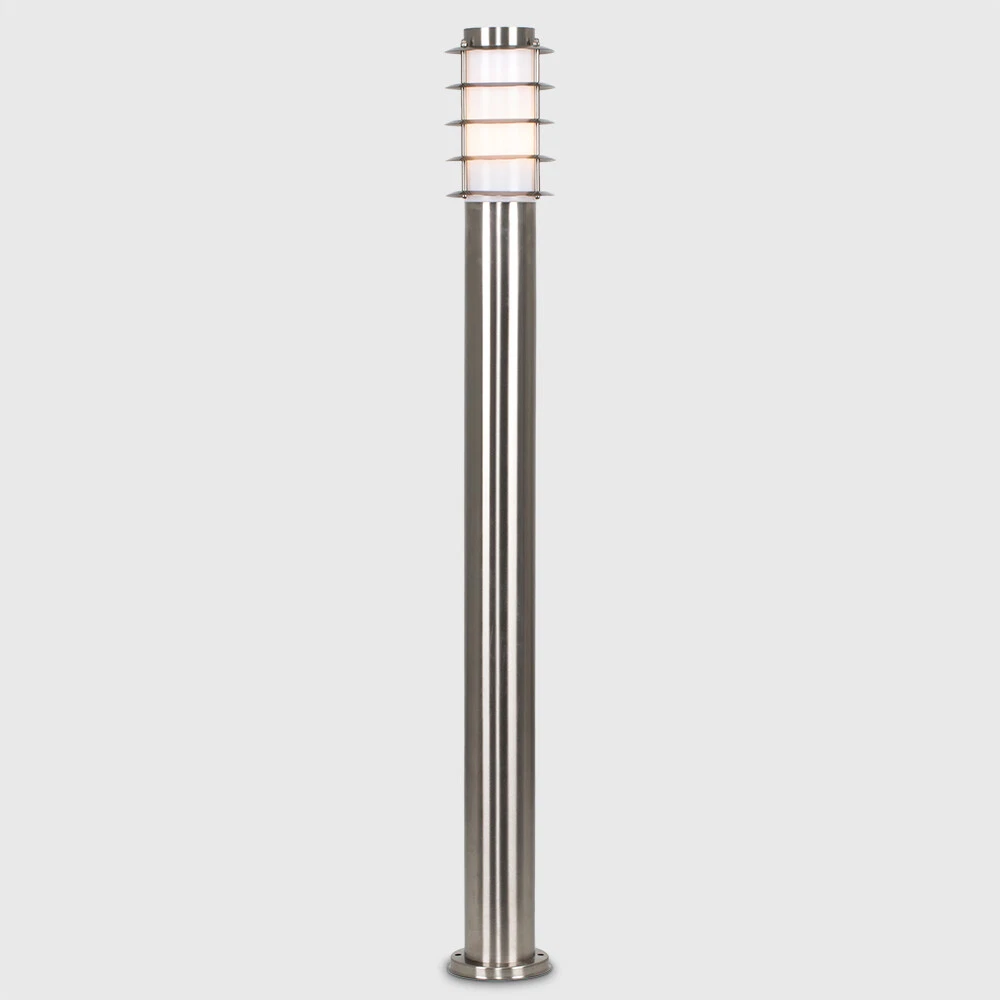 Modern Outdoor Garden Lighting IP44 Stainless Steel Bollard 450mm 1000mm Lights - Picture 3 of 10