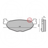 BremsbelÄGe Hinten Sinter Yamaha XP T-Max Sv 500 2011