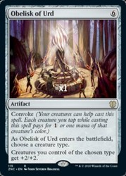 Obelisk of Urd 115 Rare Commander: Zendikar Rising Magic: The Gathering