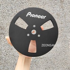 One Pair 7'' Pioneer Tape Reel Black Aluminum Reel to Reel Empty Take up Reel