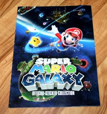 Super Mario Galaxy official sticker collection Book Nintendo Wii