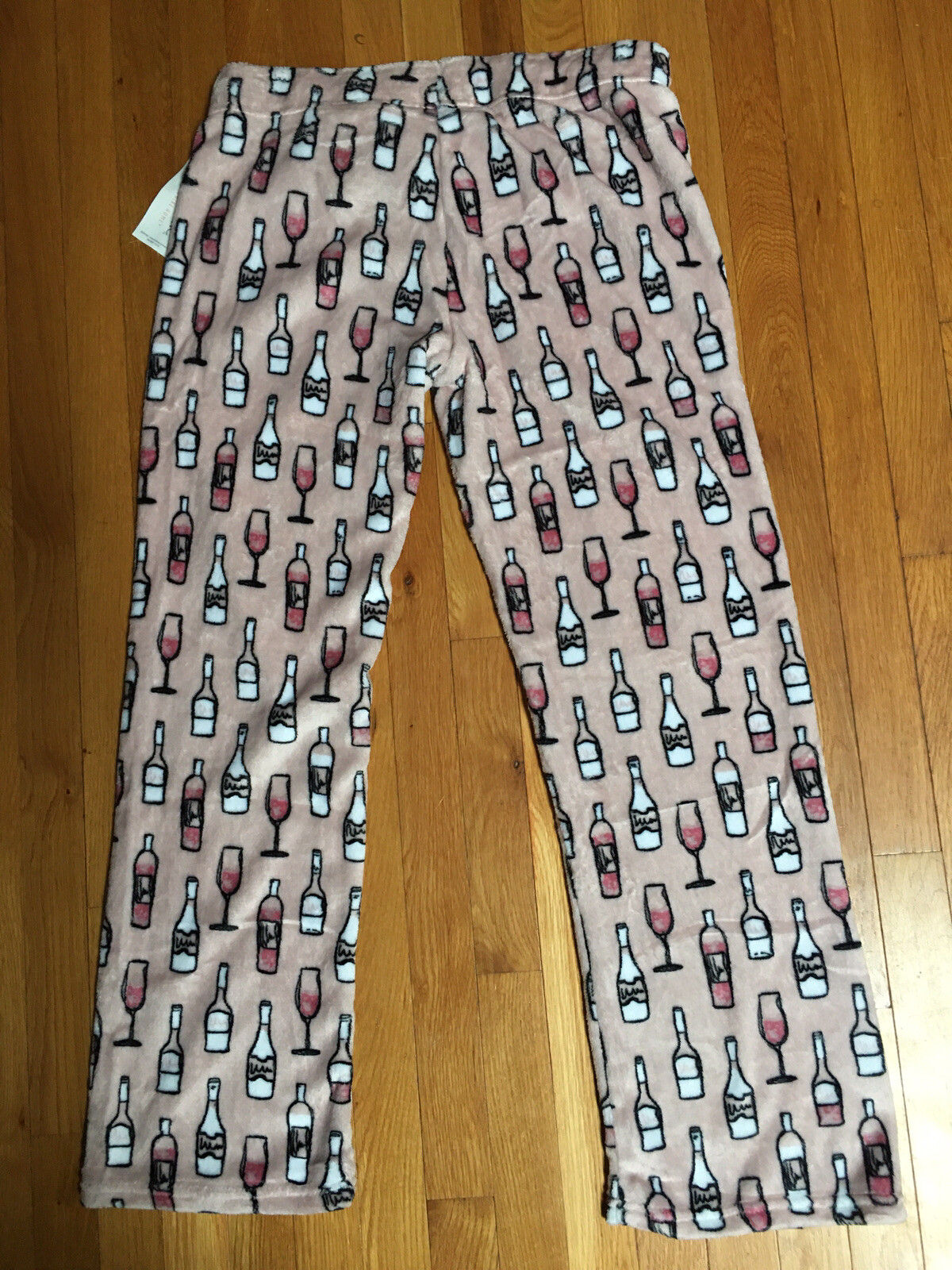 NWTWomens Wine BottleDayDream Berkshire Home Pajama Pants Plush Pink