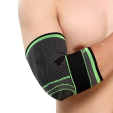 GLF Soft Sports Elbow Pads Compression Protective Sleeve 3D Weaving Elbow Brace