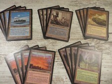 20x Complete Urza's Saga Cycling Non-Basic Lands Set - Mostly Eng & Ger OOP MTG