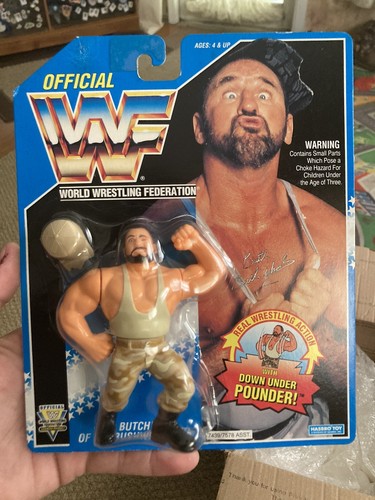 WWF Hasbro Butch Bushwackers Blue Card series 10 M...