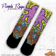 Custom Purple Reign Socks 