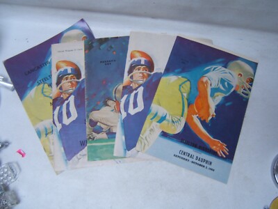 Steelton Highspire Football Programs 1964 5 Different Cedar Cliff CD Lebanon  