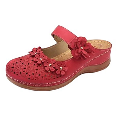 Damen Frauen Keilabsatz Sandalen Mode Slipper Hausschuhe Sommer Anti-Rutsch Freizeit - Bild 5 von 26