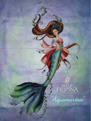 SALE! Complete Xstitch Kit AQUAMARINA By Bella Filipina