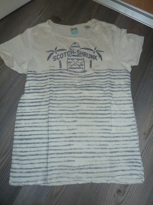 SCOTCH SHRUNK- mega cooles Jungen/boys T-Shirt - Gr. 152 - grau/ beige - HAMMER!