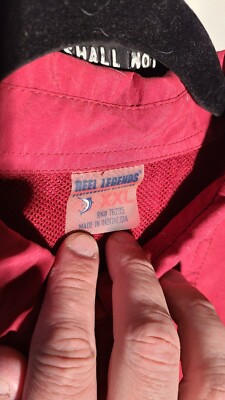 Chemise Reel Legends Homme XL Rouge Pêche Ventilée Légère Poche Outdoor