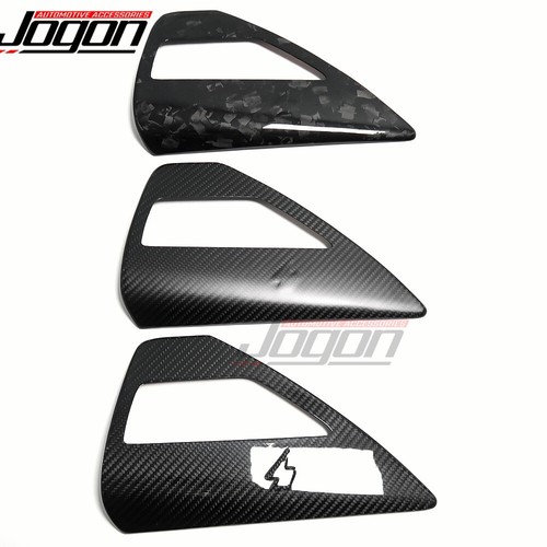Carbon Rear Tail Lamp Charging Port Panel Trim For Tesla Model 3 Y 2017 2018-23 - Picture 2 of 8