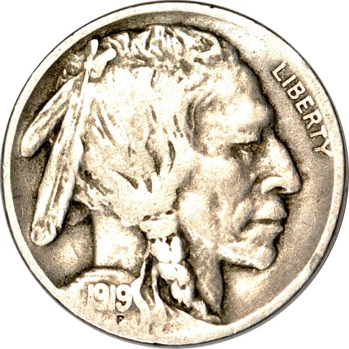 1919-D 5C Buffalo Nickel Fine K16859