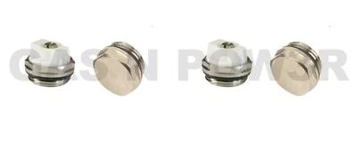 GAS N POW3R LTD x2 Air Bleeder & Blank Cap Set Manual Radiator AIR Vent Bleed Plug Valve Kit 1/2