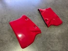 HONDA ATC 350X RED STOCK TYPE PLASTIC AIR RADIATOR SCOOPS ATC350X