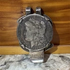 Rare Vintage 1886-O Morgan Silver Dollar Money Clip - Fine Condition