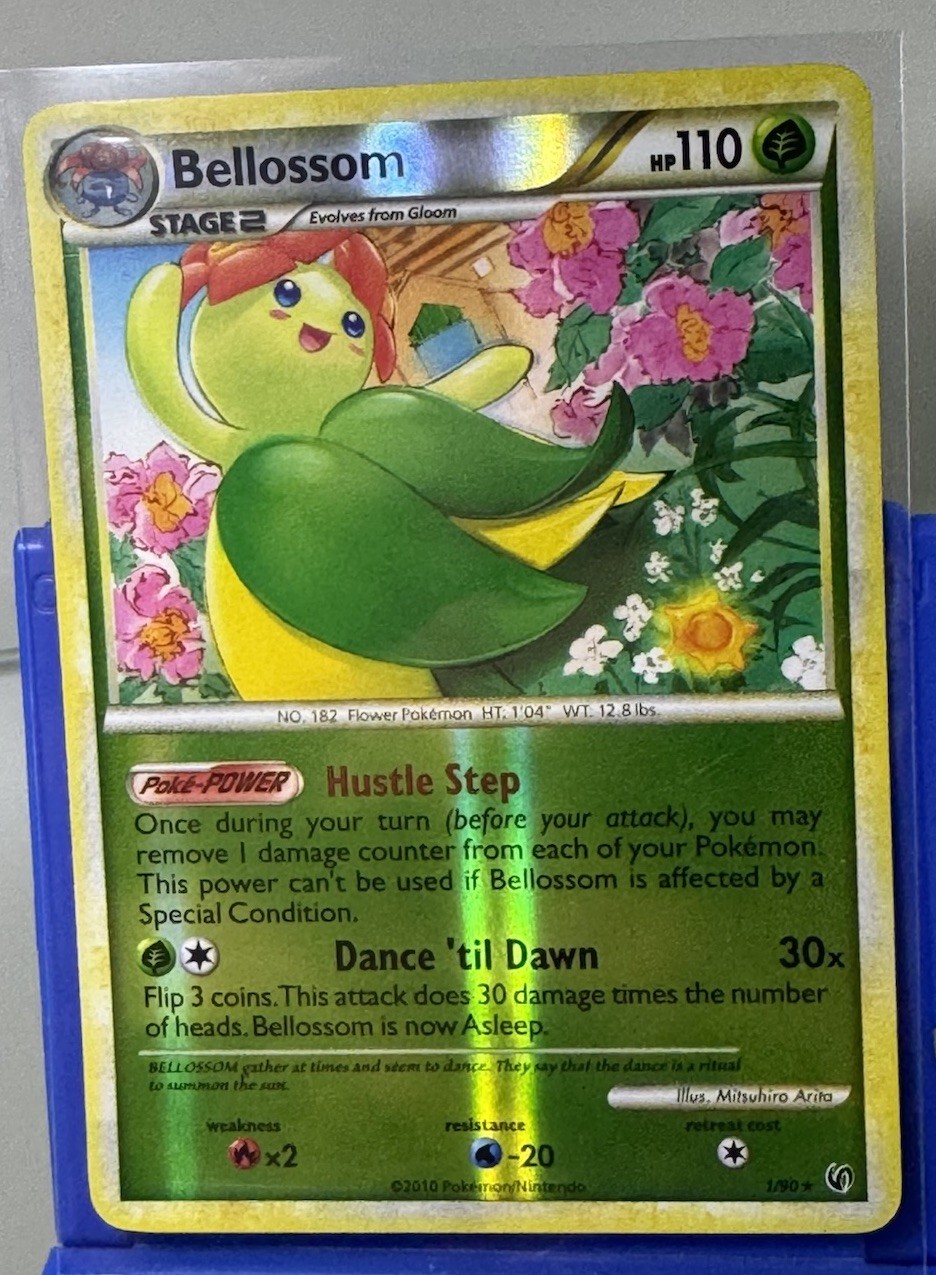 Pokemon Bellossom Reverse Holo Rare HGSS Undaunted 1/90 NM