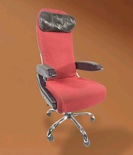 Virgin Atlantic Aircraft Passenger Seat Office Chair Red Upcycled Airline