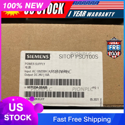 New in box Siemens 6EP1334-2BA20 Sitop PSU100S Power Supply 6EP13342BA20