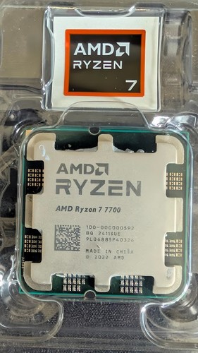 AMD Ryzen 7 7700 Desktop Processor 8-Core, 16-Thread 4.5GHz AM5