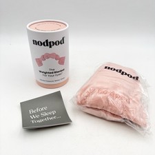 nodpod Patented Gentle Pressure Sleep Mask, Weighted Eye Mask Blush Pink